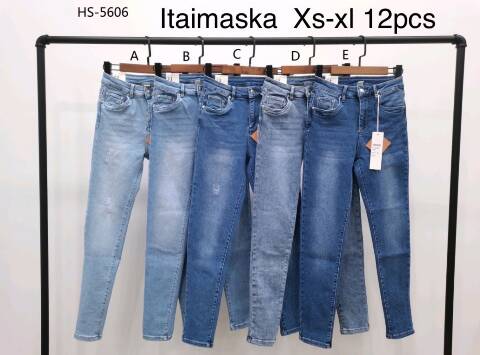 Jeansy damskie HS-5606 1 kolor XS-XL 1