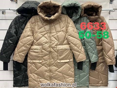 Kurtka zimowa damskie 6633 1 kolor 50-58