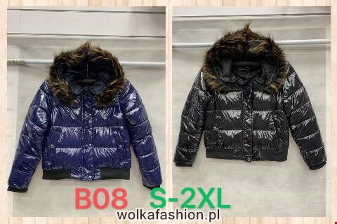 Kurtka zimowa damskie B08 1 kolor S-2XL