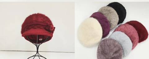 Beret damskie 4202 Mix kolor Standard