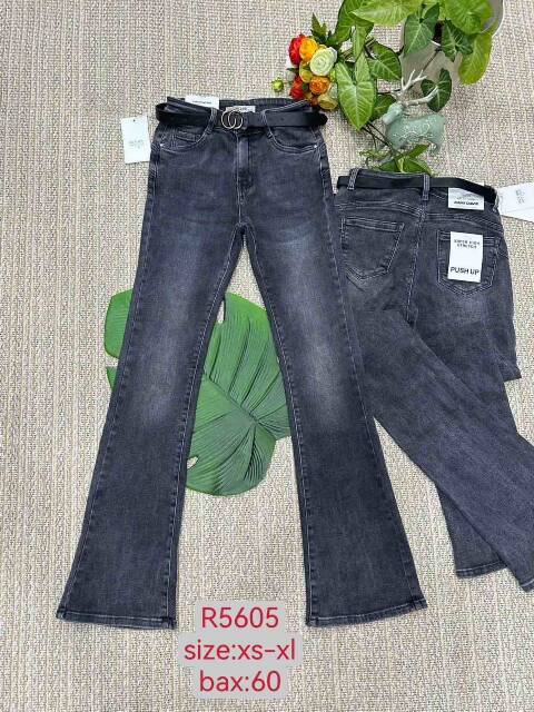 Jeansy damskie R5605 1 kolor XS-XL