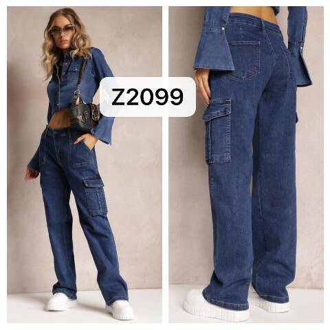 Jeansy damskie Z2099 1 kolor XS-XL 1