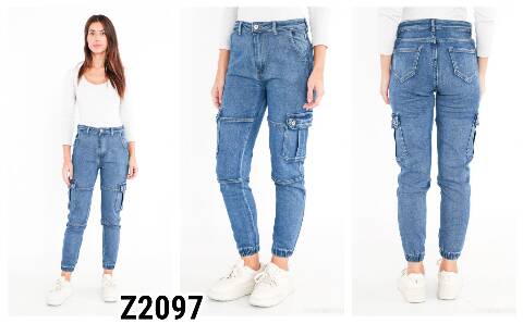 Jeansy damskie Z2097 1 kolor XS-XL 1