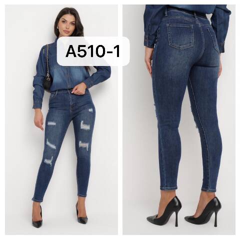 Jeansy damskie Z510-1 1 kolor XS-XL 1