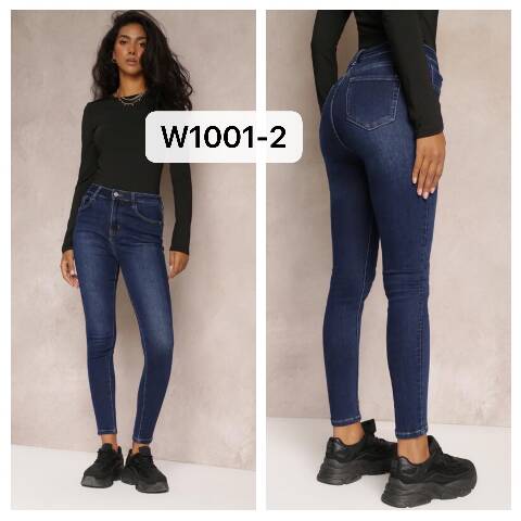 Jeansy damskie W1001-2 1 kolor XS-XL