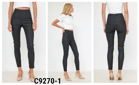 Spodnie z eko-skóry damskie C9270-1 1 kolor XS-XL