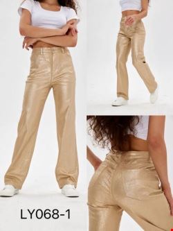 Spodnie z eko-skóry damskie LY068-1 1 kolor XS-XL