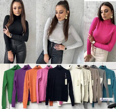 Sweter damskie 4308 Mix kolor Standard (Towar włoskie) 1