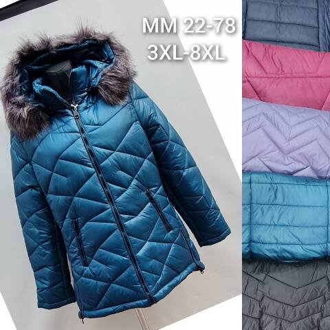 Kurtka zimowa damskie MM22-78 1 kolor 3XL-8XL