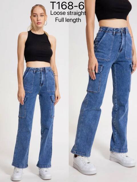 Jeansy damskie T168-6 1 kolor 34-42 1