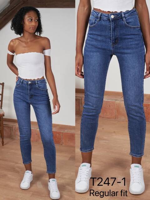 Jeansy damskie T247-1 1 kolor 34-42