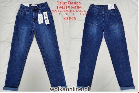 Jeansy damskie 19931 1 kolor XS-XL