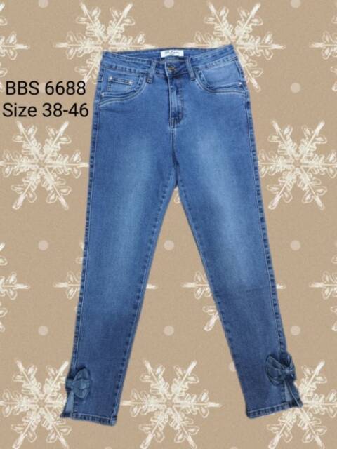 Jeansy damskie 6688 1 kolor 38-46 1