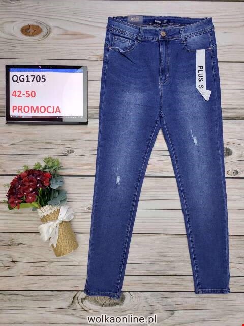 Jeansy damskie QG1705 1 kolor 42-50