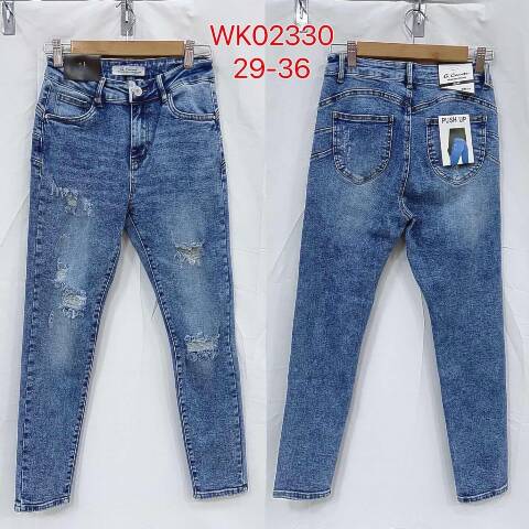 Jeansy damskie WK02330 1 kolor 29-36 1