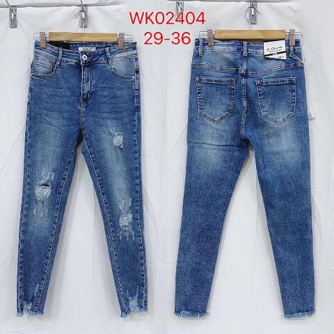 Jeansy damskie WK02404 1 kolor 29-36 1