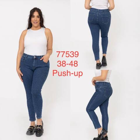 Jeansy damskie 77539 1 kolor 38-48 1