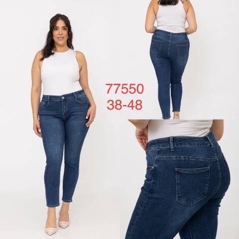 Jeansy damskie 77550 1 kolor 38-48
