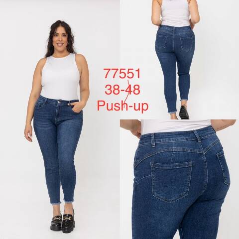 Jeansy damskie 77551 1 kolor 38-48