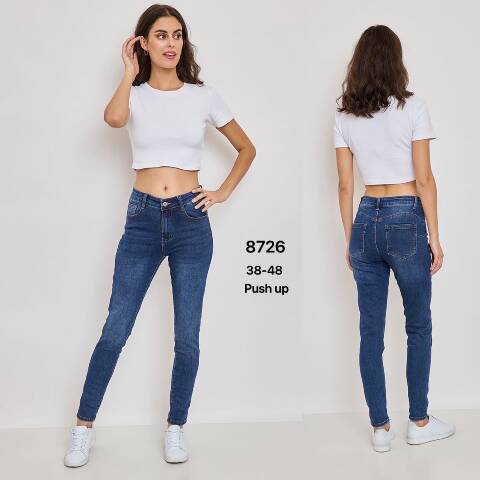 Jeansy damskie 8726 1 kolor 38-48 1