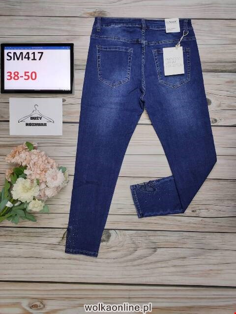 Jeansy damskie SM417 1 kolor 38-50