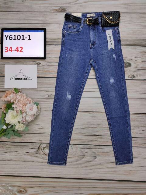 Jeansy damskie Y6101-1 1 kolor 34-42