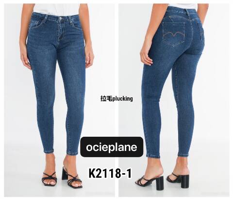 Jeansy damskie Y2118-1 1 kolor 34-42