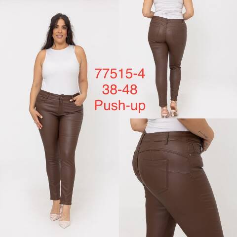 Spodnie z eko-skóry damskie 77515-4 1 kolor 38-48 1