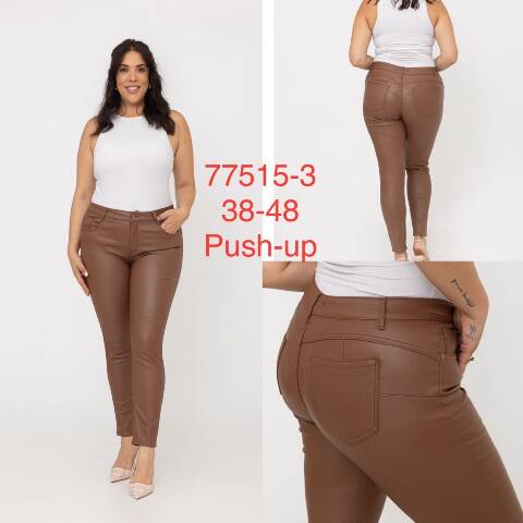 Spodnie z eko-skóry damskie 77515-3 1 kolor 38-48 1
