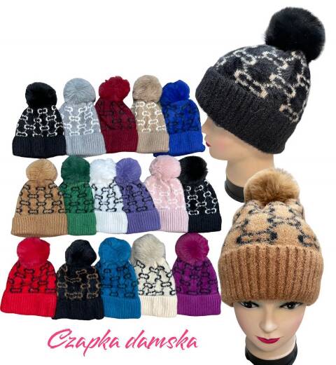Czapka damskie zimowe 4850 Mix kolor Standard