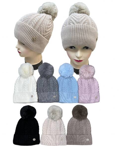 Czapka damskie zimowe 4857 Mix kolor Standard 1
