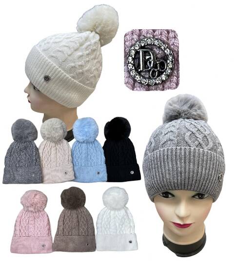 Czapka damskie zimowe 4858 Mix kolor Standard