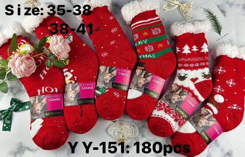 Kapcie-skarpety damskie YY-151 Mix kolor 35-41 1