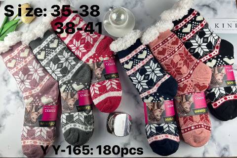 Kapcie-skarpety damskie YY-165 Mix kolor 35-41 1