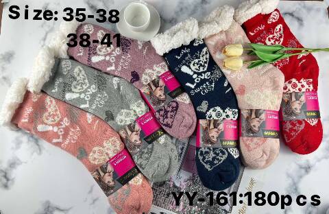 Kapcie-skarpety damskie YY-161 Mix kolor 35-41