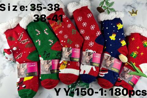 Kapcie-skarpety damskie YY-150-1 Mix kolor 35-41