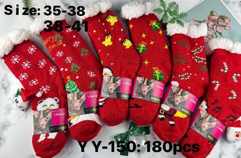 Kapcie-skarpety damskie YY-150 Mix kolor 35-41 1