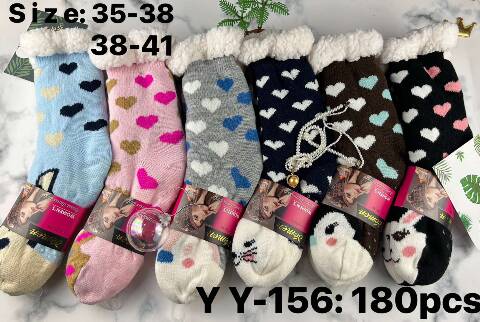 Kapcie-skarpety damskie YY-156 Mix kolor 35-41