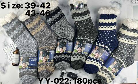 Kapcie-skarpety meskie YY-022 Mix kolor 39-46
