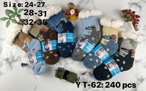 Kapcie- skarpety dziecięce YT-62 Mix kolor 24-35 1