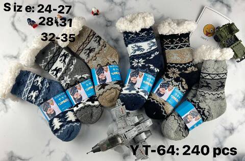 Kapcie- skarpety dziecięce YT-64 Mix kolor 24-35 1