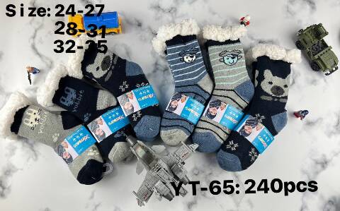 Kapcie- skarpety dziecięce YT-65 Mix kolor 24-35