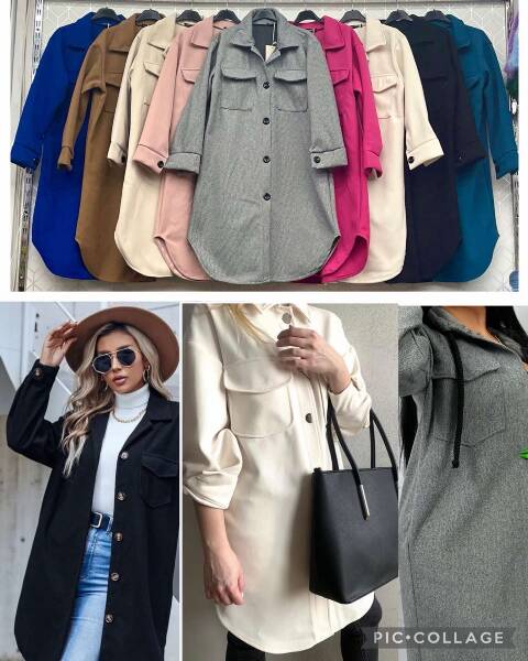 Płaszcze damskie 4941 Mix kolor Standard (Towar Włoskie)