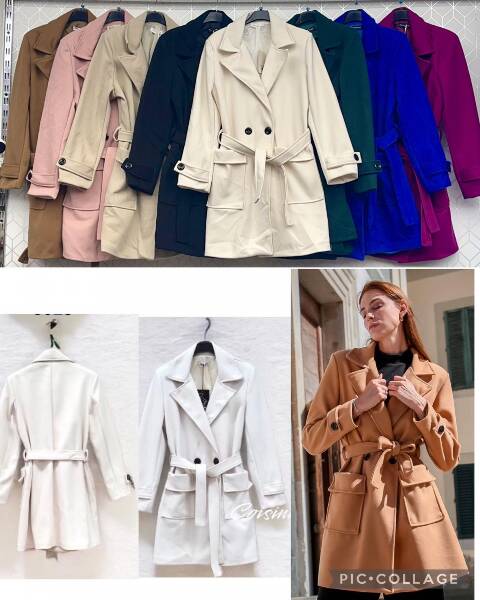 Płaszcze damskie 4943 1 kolor S-XL (Towar Włoskie) 1