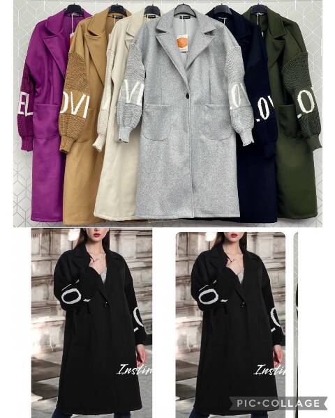 Płaszcze damskie 4945 Mix kolor Standard (Towar Włoskie) 1