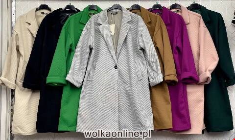Płaszcze damskie 4955 1 kolor L-4XL (Towar Włoskie)