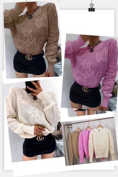 Sweter damskie 5588 Mix kolor Standard