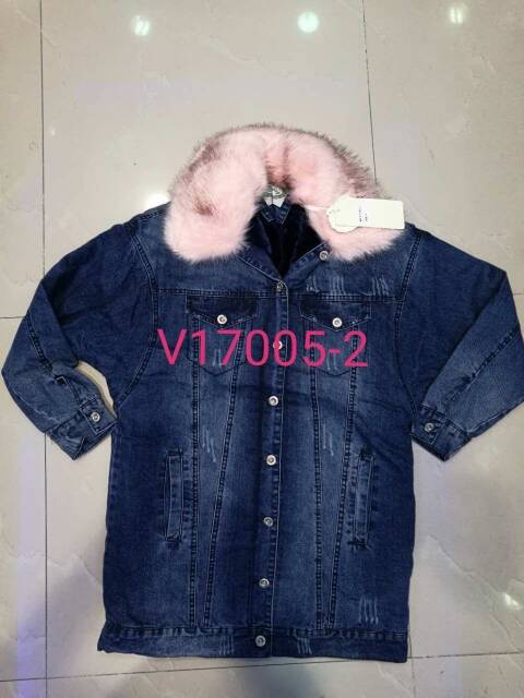 Kurtka jeansowa damskie V17005-2 Mix kolor S-2XL