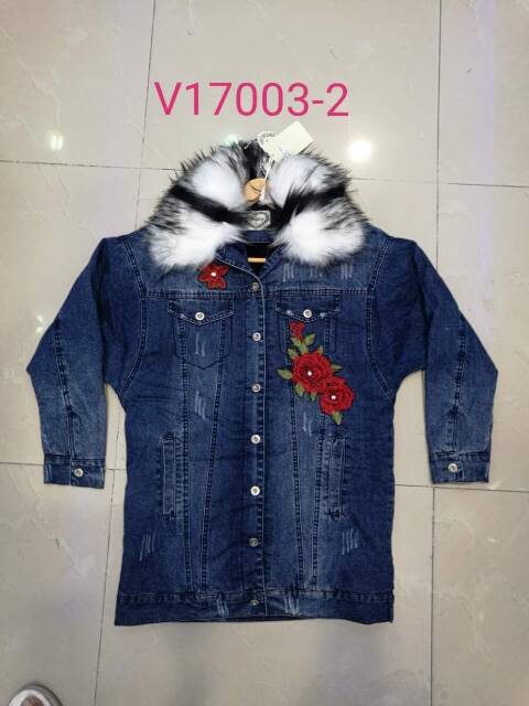 Kurtka jeansowa damskie V17003-2 Mix kolor S-2XL 1