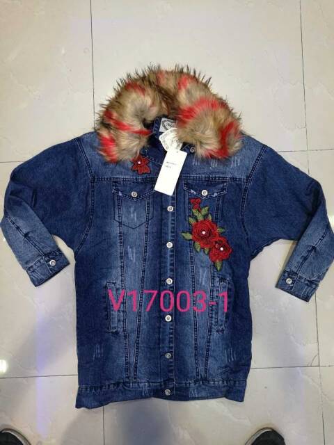 Kurtka jeansowa damskie V17003-1 Mix kolor S-2XL 1